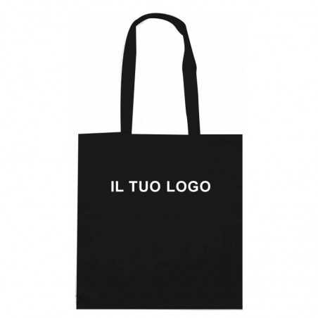 Shopper Nera 100% Cotone Personalizzabile