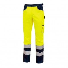 U-Power pantaloni da lavoro alta visibilità gialli Light HL155YF
