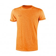 T-Shirt manica corta in 100% cotone fiammato in colori fluo U-Power